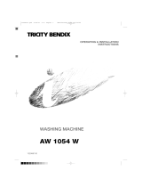 Tricity Bendix AW 1054 W User manual