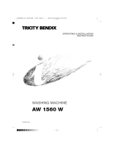 Tricity Bendix AW 1560 W User manual