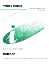 Tricity Bendix DSIE502 User manual