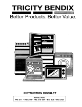 Tricity Bendix HG 215 GR User manual