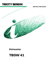 Tricity Bendix TBDW 41 User manual