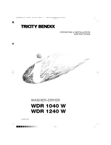 Tricity Bendix WDR 1040 W User manual