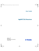 Trimble Outdoors AgGPS 252 User manual