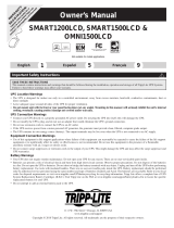 Tripp Lite OMNI1500LCD User manual