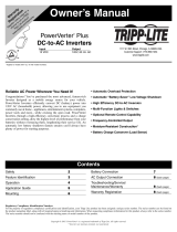 Tripp Lite PowerVerter Plus DC-to-AC Inverter User manual