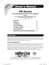 Tripp Lite PR Series DC Power Supplies User manual