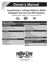 Tripp Lite SmartOnline 120/208V User manual