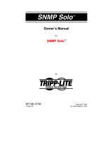 Tripp Lite SNMP Solo MT-SE-37/02 User manual