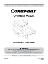 Troy-Bilt RZT User manual