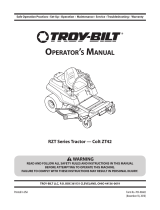 Troy-Bilt RZT Series Tractor — Colt ZT42 User manual