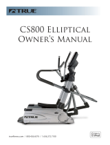 True Fitness Elliptical CS800 User manual