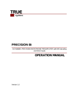True Manufacturing Company PRECISION 8i User manual