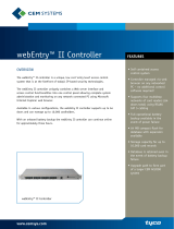 Tyco Controller webEntry II User manual
