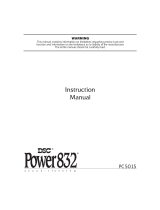 Tyco Power832 User manual