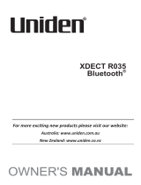 Uniden R035BT User manual