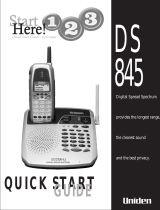 Uniden DS845 User manual