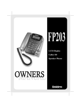 Uniden FP203 User manual