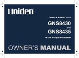 Uniden GNS8430 User manual
