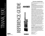Uniden HH985 User manual