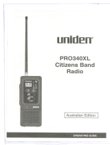 Uniden PRO340XL User manual