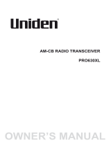 Uniden PRO630XL User manual