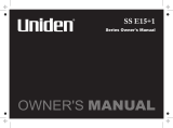 Uniden SS E15+1 User manual