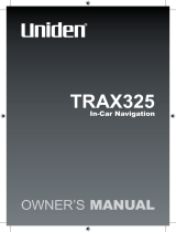 Uniden TRAX325 User manual