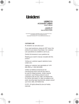 Uniden UDRC13 User manual