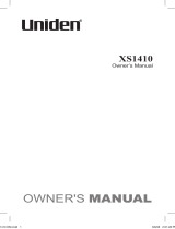 Uniden XS 1410 User manual