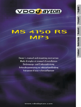 VDO Dayton MS 4150 RS MP3 User manual