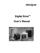 Velodyne Acoustics Digital Drive Subwoofer User manual