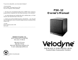 Velodyne FSX-12 User manual
