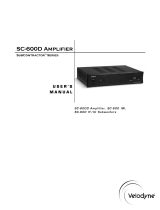 Velodyne Acoustics SC-600 User manual