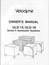 Velodyne Acoustics ULD-18 User manual