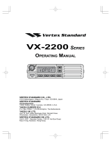 Vertex Standard VX-2200 User manual