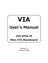 VIA Technologies EPIA-M User manual