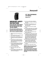 Honeywell HFD-135 User manual