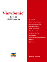 ViewSonic PJ1158 User manual