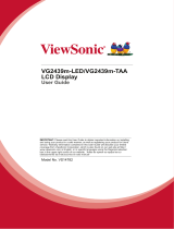 ViewSonic VG2439m-LED User manual