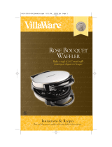 Villaware ROSE BOUQUET WAFFLER User manual