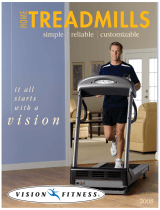 Vision Fitness T9800HRT User manual