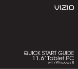 Vizio Tablet Quick start guide