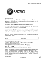 Vizio M190MV User manual