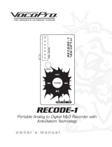 VocoPro RECODE-1 User manual