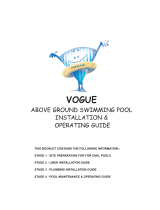 Vogue Industrial ABOVE GROUND SWIMMING POOL User manual