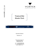 Vortex Media Clock TimeLord-Net Master Clock User manual