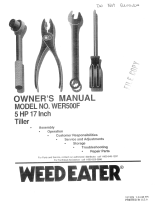 Weed Eater WER500F User manual