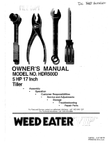 Weed Eater HDR500D User manual