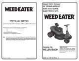 Weed Eater WELRVBA30 User manual