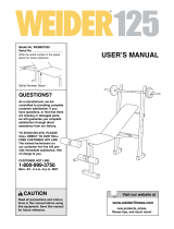 Weider WEBE0792 User manual